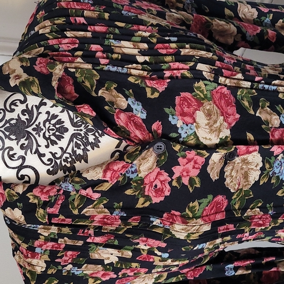 Daiquiri dress floral vintage 70's Cottage Core maxi - Picture 4 of 16
